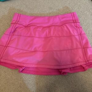 Sonic pink size 4 lululemon pace rival skirt